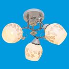 Люстра "Кусенто" 3 лампы 40W E27 основание хром-белый 40х40х28 см - Фото 5