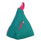 Рюкзак детский на молнии, 1 отдел, 1 наружный карман, бирюзовый/розовый - Фото 2