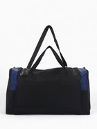 Сумка дорожная на молнии, 3 наружных кармана, длинный ремень, чёрная, синяя - Фото 3