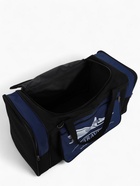 Сумка дорожная на молнии, 3 наружных кармана, длинный ремень, чёрная, синяя - Фото 5