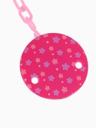 Соска - пустышка латексная ортодонтическая «Мур-мур», от 0 мес., с держателем, розовая - Фото 4