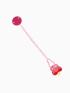 Соска - пустышка латексная ортодонтическая «Мур-мур», от 0 мес., с держателем, розовая - Фото 2