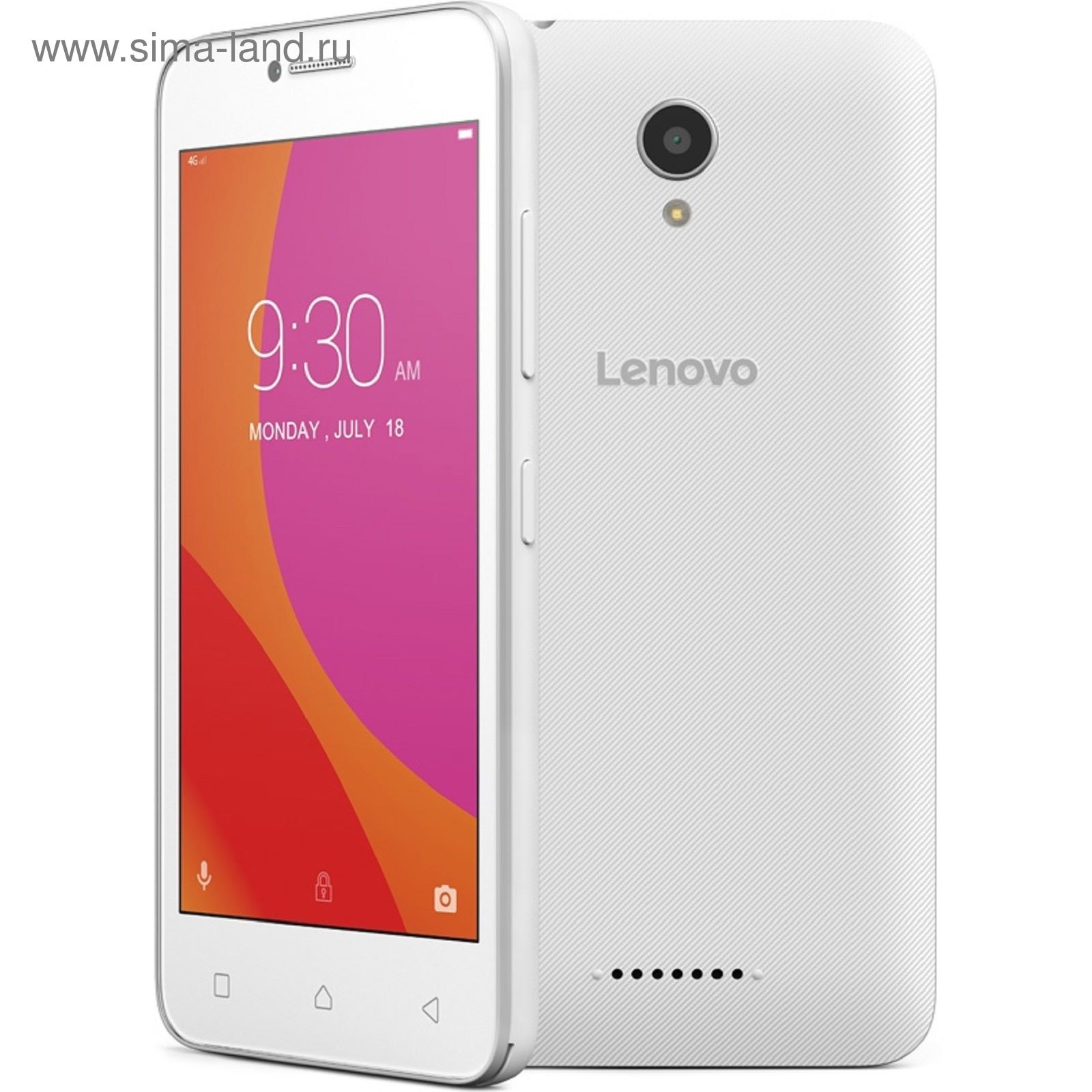 Смартфон Lenovo A2016A40 белый LTE 2sim