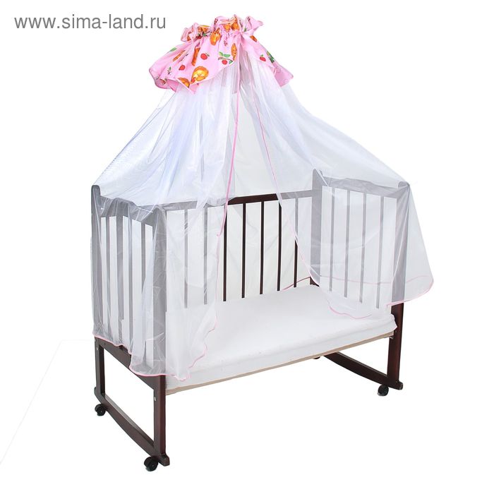 Балдахин для кроватки, размер 400х140 см, цвет розовый 10-1ШТ - Фото 1