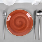 Тарелка мелкая «Крафт», 20,2 см, цвет терракот - Фото 1