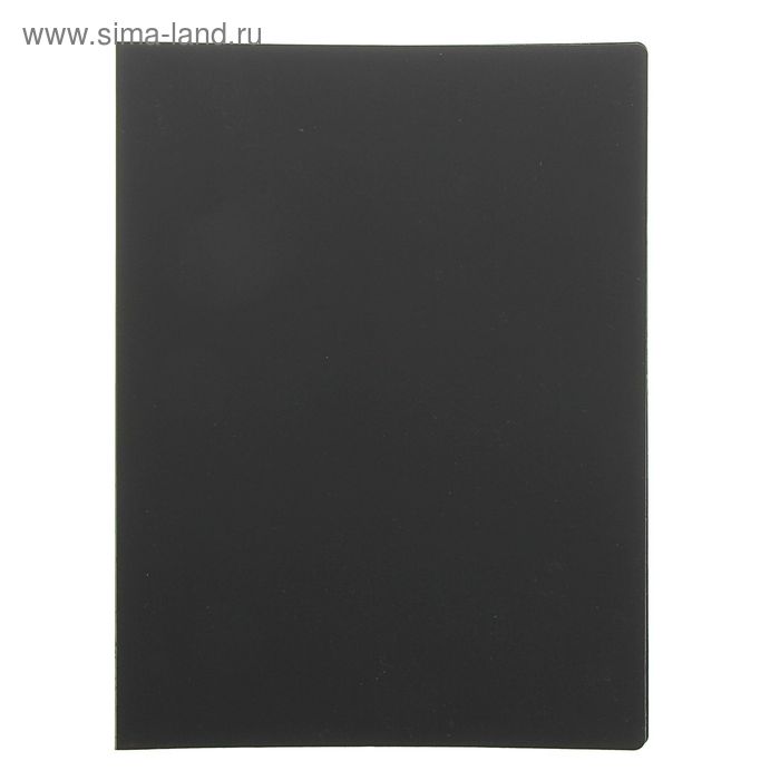 Папка с 10 прозрачными вкладышами А4, 450мкм EC FLEXI черная - Фото 1