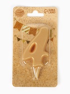 Свеча для торта «Цифра 4», золотая, 5.5 см - Фото 6