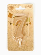 Свеча для торта «Цифра 7», золотая, 5.5 см - Фото 12