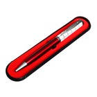 Ручка подарочная, шариковая "Мозаика" в пластиковом футляре, поворотная, бордово-белая - фото 8211990