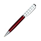 Ручка подарочная, шариковая "Мозаика" в пластиковом футляре, поворотная, бордово-белая - фото 8211991