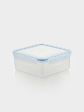 Контейнер для хранения еды Good & Good, 900 мл, с герметичной крышкой, пластик, МИКС