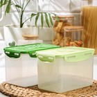 Контейнер пищевых Good & Good, с герметичной крышкой , 2,2 л, цвет прозрачный, крышка МИКС - Фото 4