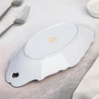 Блюдо сервировочное «Рококо. Гуси», 25×13 см, фарфор, белое - Фото 3