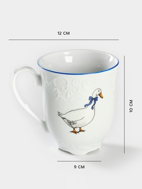 Кружка «Рококо. Гуси», 300 мл, фарфор