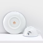 Чайный сервиз на 6 персон «Рококо. Гуси», 12 предметов: чашка 220 мл, блюдце d=15,5 см - Фото 6
