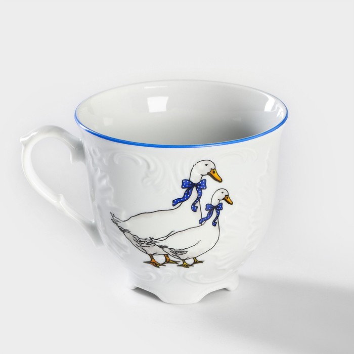 Чашка чайная «Рококо. Гуси», 250 мл, фарфор, МИКС - фото 1908283050