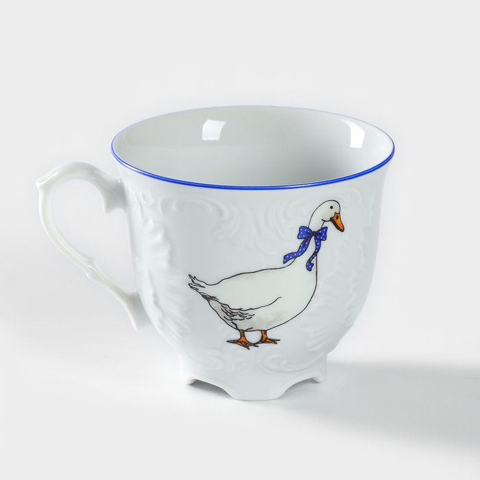 Чашка чайная «Рококо. Гуси», 250 мл, фарфор, МИКС - фото 1908283054