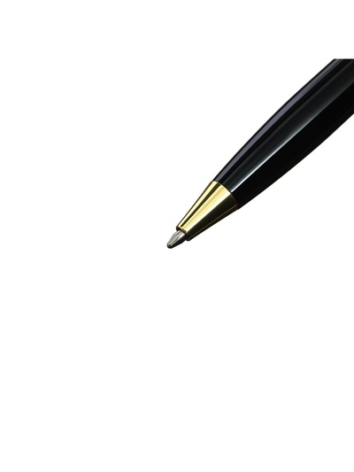 Ручка подарочная Calligrata «Босс», шариковая, поворотная, в футляре кожзам, корпус чёрный с золотым