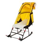 Санки детские прогулочные модели, цвет жёлтый - Фото 3