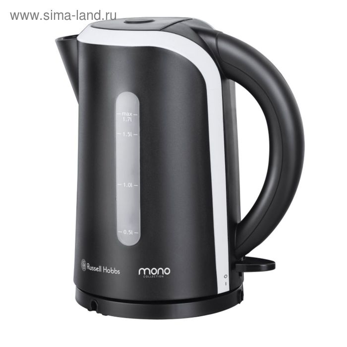 Чайник электрический Russell Hobbs 18534-70, металл, 1.7 л, 2200 Вт, подсветка, черный - Фото 1