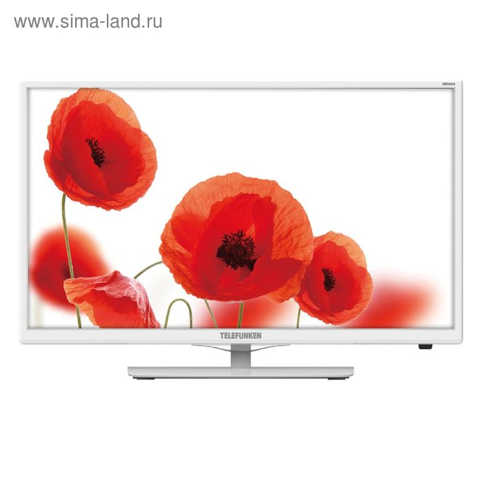 Телевизор Telefunken TF-LED24S38T2, LED, 24", белый - Фото 1