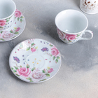 Набор чайный Доляна «Томная роза», на 2 персоны, чашка 230 мл, блюдца - Фото 2