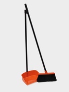 Щётка для пола с совком «Ленивка», 19,5×25×90 см, оранжевая - Фото 4