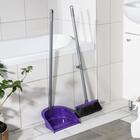 Щётка для пола с совком «Ленивка. Люкс», фиолетовая - Фото 6