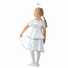Карнавальный костюм "Снежинка белая", платье, ободок, р-р 60, рост 116 см - Фото 2