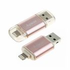 Флешка OTG Apacer AH190, 32 Гб, USB3.1, USB/Lightning, чт до 140 Мб/с,зап до 40 Мб/с,розовая - Фото 1