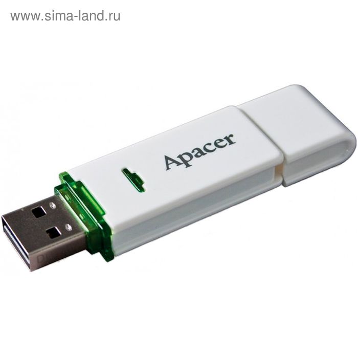 Флешка Apacer AH358, 16 Гб, USB3.0, чт до 140 Мб/с, зап до 40 Мб/с, белая - Фото 1
