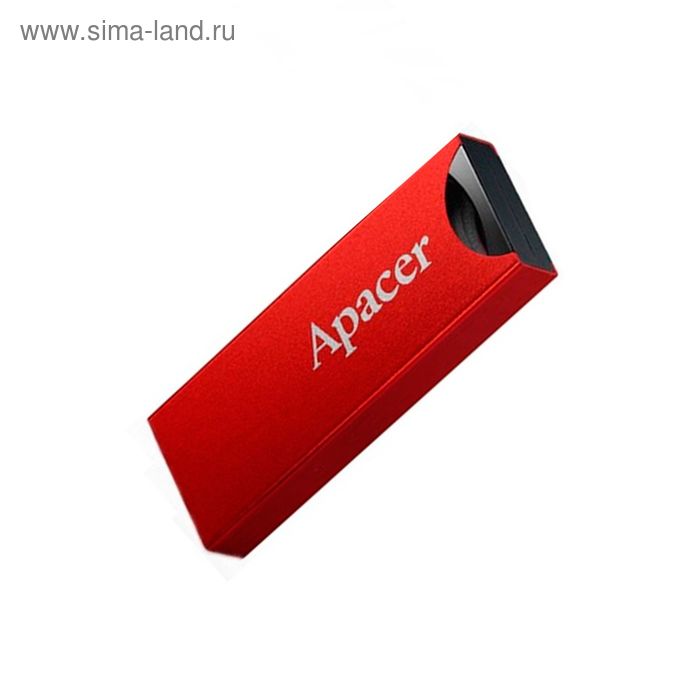 Флешка Apacer AH133, 16 Гб, USB2.0, чт до 25 Мб/с, зап до 15 Мб/с, красная - Фото 1