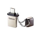 Флешка OTG Apacer AH175, 32 Гб, USB2.0, USB/microUSB, чт до 25Мб/с, зап до 15Мб/с, черная - Фото 1