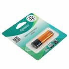 Флешка Apacer AH330, 32 Гб, USB2.0, чт до 25 Мб/с, зап до 15 Мб/с, оранжевая - Фото 2