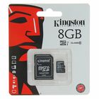 Карта памяти Kingston microSD, 8 Гб, SDHC, класс 10, с адаптером SD - Фото 2