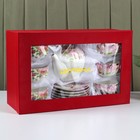 Сервиз фарфоровый чайный Доляна «Вдохновение», 13 предметов: 6 чашек 250 мл, 6 блюдец, чайник 700 мл - Фото 4