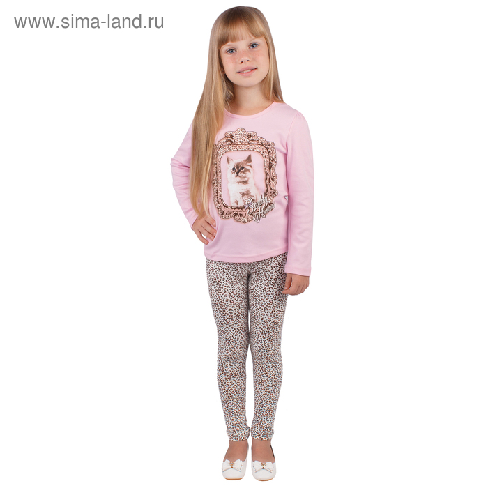 Джемпер для девочки "Забавные котята", рост 92 см (50), цвет розовый (арт. ДДД954067_М) - Фото 1