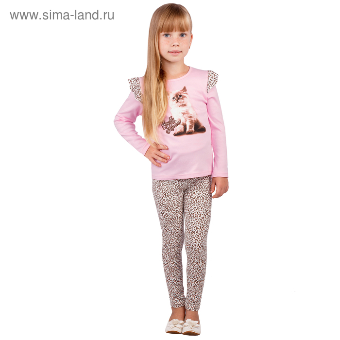 Джемпер для девочки "Забавные котята", рост 92 см (50), цвет розовый (арт. ДДД958067_М) - Фото 1