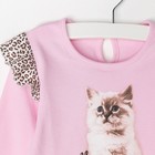 Джемпер для девочки "Забавные котята", рост 116 см (60), цвет розовый (арт. ДДД958067_Д) - Фото 2