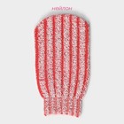 Мочалка - варежка для тела массажная Доляна, 19×11 см, жёсткая, МИКС - Фото 2