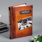 Фотоальбом 20 листов "Семейный фотоальбом" с обводкой золото/серебро 20х25 см - Фото 1