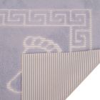 Коврик для ног прорезиненный, 50х70 см серый нано-микрофибра п/э100% - Фото 3
