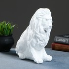 Фигура "Лев сидя малый" белый 26х14х25см - Фото 1