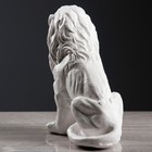 Фигура "Лев сидя малый" белый 26х14х25см - Фото 4