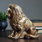 Копилка "Лев сидя" малый, бронза 26х14х25см - Фото 6
