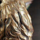 Копилка "Лев сидя" малый, бронза 26х14х25см - Фото 8