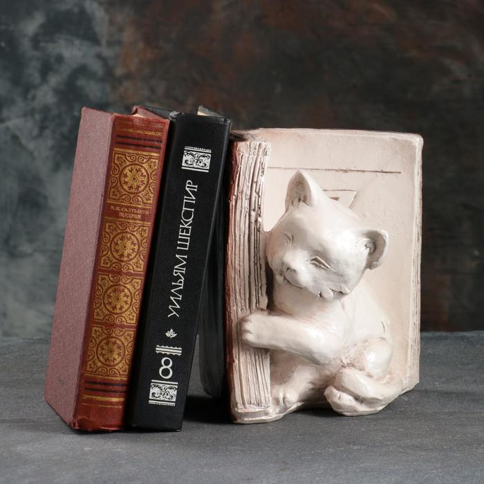 Подставка для книг "Котята" левый, красно-коричневый , 20 см - Фото 1