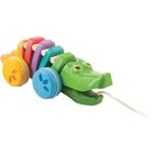 Игрушка-каталка на верёвочке «Разноцветный крокодил» - фото 297814085