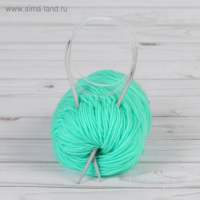 Спицы для вязания, круговые, тефлоновое покрытие, d=3,5мм, 100см - Фото 1