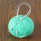 Спицы для вязания, круговые, тефлоновое покрытие, d=5мм, 100см - Фото 1